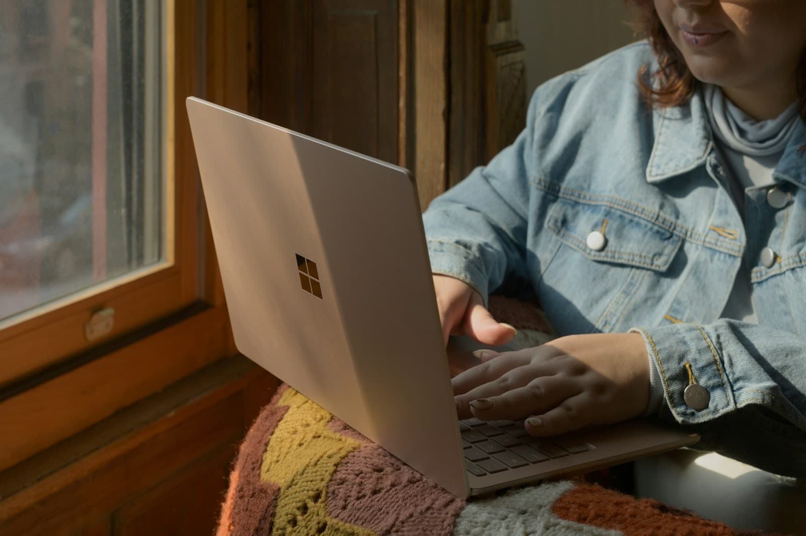 Working from a cosy corner at home